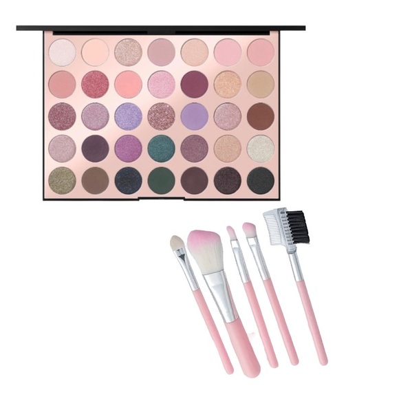 Morphe 35C Everyday Chic Artistry Palette w/5 piece brush set 🆕 - Picture 13 of 13